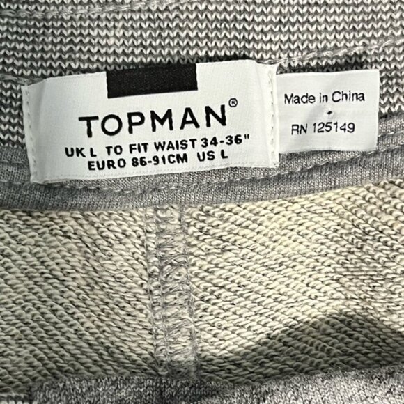 Topman Men’s Gray Knit Jogger Pants Size Large 34-36 - Picture 10 of 13